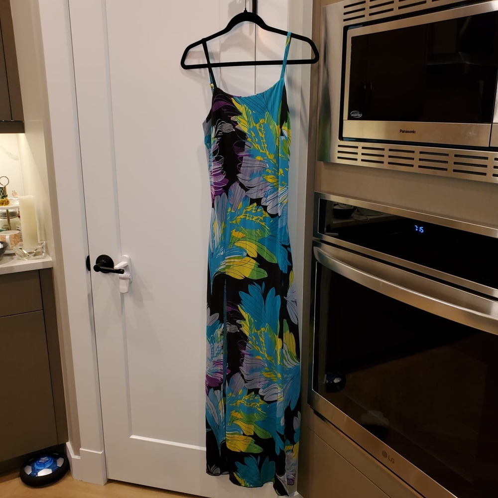 Floral Double Slit Maxi Dress - New!